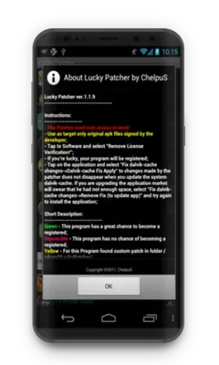 Lucky Patcher Original Hints android App screenshot 0